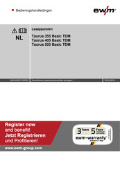 EWM Taurus 505 Basic TDM Bedieningshandleidingen