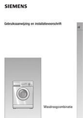 Siemens WDI1440 Gebruiksaanwijzing En Installatievoorschrift