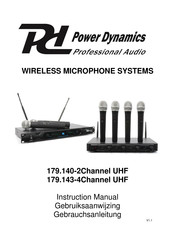 Power Dynamics 179.140-2Channel UHF Gebruiksaanwijzing