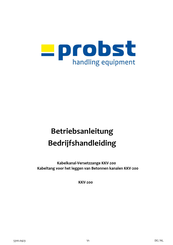 probst 5310.0423 Bedrijfshandleiding