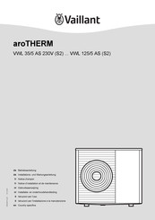 Vaillant aroTHERM VWL 35/5 AS 230V S2 Gebruiksaanwijzing