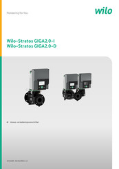 Wilo Stratos GIGA2.0-D Inbouw- En Bedieningsvoorschriften