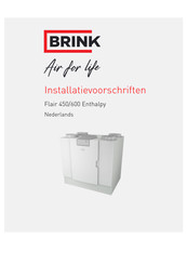 Brink Flair 450/600 Enthalpy Installatievoorschriften