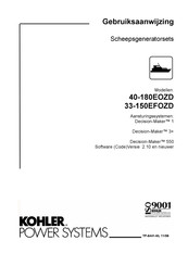 Kohler 50EFOZD Gebruiksaanwijzing