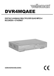 Velleman AV Tech DVR4MQAEE Gebruikershandleiding