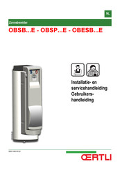 OERTLI OBSB 300 E Installatie- En Servicehandleiding