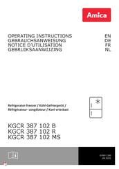 Amica KGCR 387 102 R Gebruiksaanwijzing