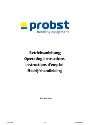 probst FTZ-MULTI-15 Bedrijfshandleiding