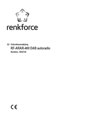 Conrad Renkforce RF-ARAR-400 DAB Autoradio Gebruiksaanwijzing