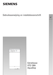 Siemens Extraklasse XTS 130A AquaStop Gebruiksaanwijzing En Installatievoorschrift