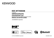 Kenwood KDC-BT700DAB Gebruiksaanwijzing