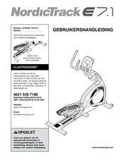 NordicTrack E 7.1 Gebruikershandleiding