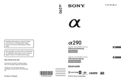 Sony a290 Gebruiksaanwijzing