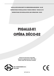 Dru OPERA DECO-02 Gebruiksaanwijzing En Installatievoorschrift