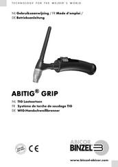 Abicor Binzel ABITIG GRIP Gebruiksaanwijzing