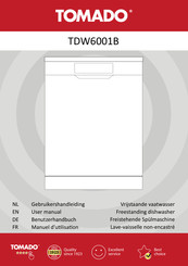 tomado TDW6001B Gebruikershandleiding