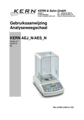 KERN and SOHN AES 200-4N Gebruiksaanwijzing