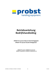 probst SPEEDY VS-140/200-XL-110 Bedrijfshandleiding