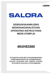 Salora 49UHS3500 Gebruiksaanwijzing