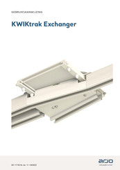 arjo KWIKtrak Exchanger Gebruiksaanwijzing