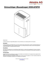 Aktobis WDH-870FW Handleiding