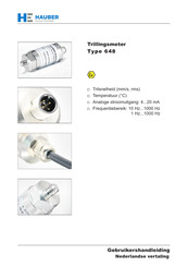 HAUBER-Elektronik 648 Gebruikershandleiding