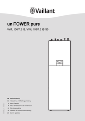 Vaillant uniTOWER pure VWL 108/7.2 IS Gebruiksaanwijzing