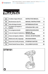 Makita DTW181ZJ Gebruiksaanwijzing