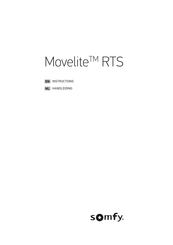 SOMFY Movelite RTS Handleiding