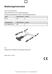 OCTO Actuators OF12 SMART FLEX Series Bedieningsinstructies