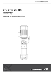 Grundfos CR 155 Installatie- En Bedieningsinstructies