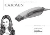 Carmen Dry & Style 500 Gebruiksaanwijzing