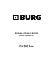 Burg BKS88A++ Gebruiksaanwijzing