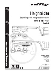 nifty HR17 Bedienings- En Veiligheidsinstructies