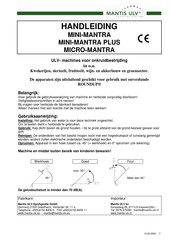 Mantis ULV MICRO-MANTRA Handleiding