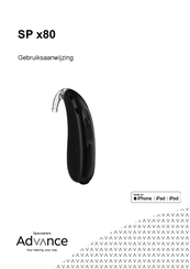 Advance SP x80 Gebruiksaanwijzing