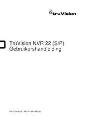 TruVision NVR 22S Gebruikershandleiding