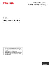 Toshiba RBC-AMSU51-ES Installatiehandleiding