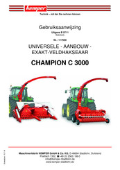 Kemper CHAMPION C 3000 Gebruiksaanwijzing