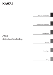 Kawai CN17 Gebruikershandleiding