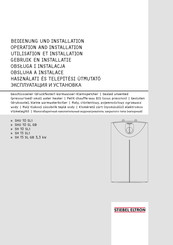 Stiebel Eltron SHU 10 SLi Instructies Voor Gebruik En Installatie