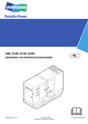 Doosan G80 Bedienings- En Onderhoudshandleiding