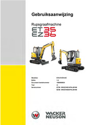 Wacker Neuson WNCE1602KPAL00160 Gebruiksaanwijzing