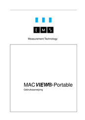 EMS MACVIEW-Portable Gebruiksaanwijzing