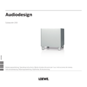 Loewe Audiodesign Subwoofer 200 Gebruiksaanwijzing