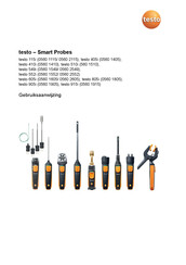 TESTO 0560 1552 Gebruiksaanwijzing