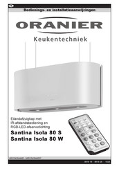 Oranier Santina Isola 80 W Bedienings- En Installatiehandleiding