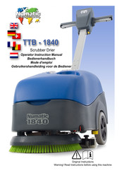 Numatic TTB-1840 Gebruikershandleiding