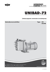 HERBORNER pumpentechnik UNIBAD-72 Handleiding