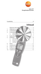 TESTO 417 Handleiding